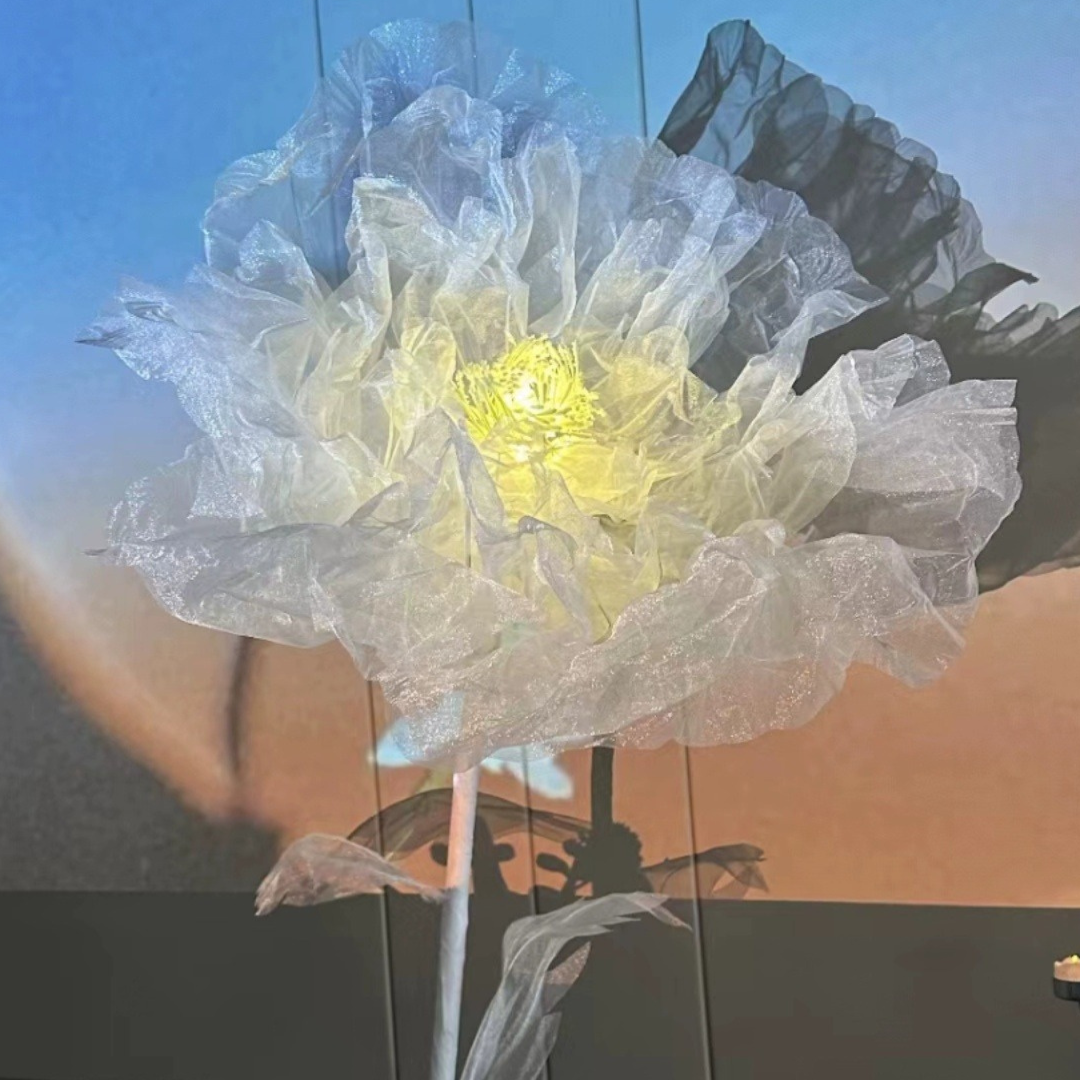 FloraGlow Handmade Blooming Flower Floor Lamp