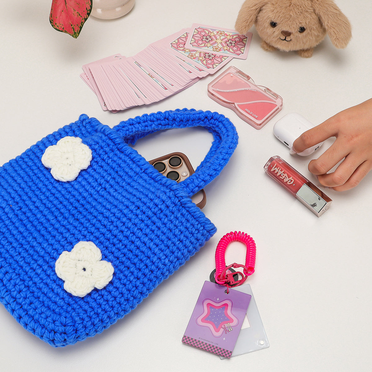 Twin Bloom - Woven Handbag DIY Kit - Sapphire