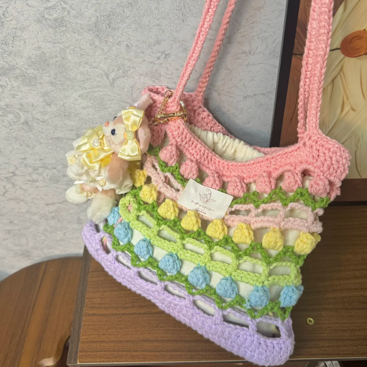 Rainbow Bloom – Crochet Handbag DIY Kit