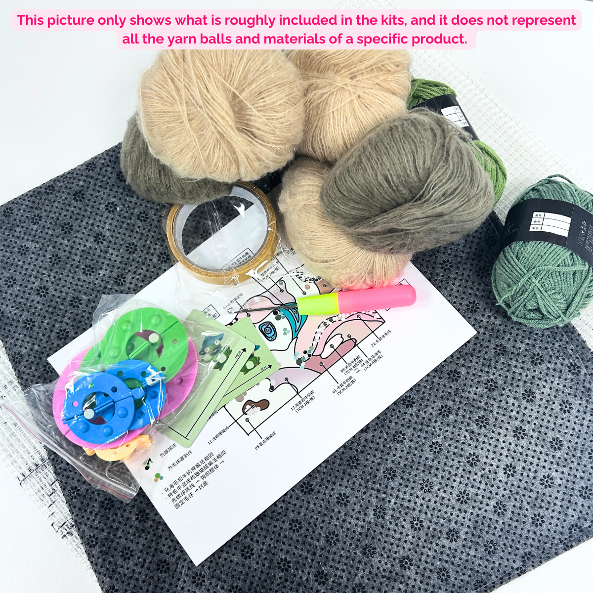 Worldly Wonders Moss Rug DIY Kit - Desert Oasis