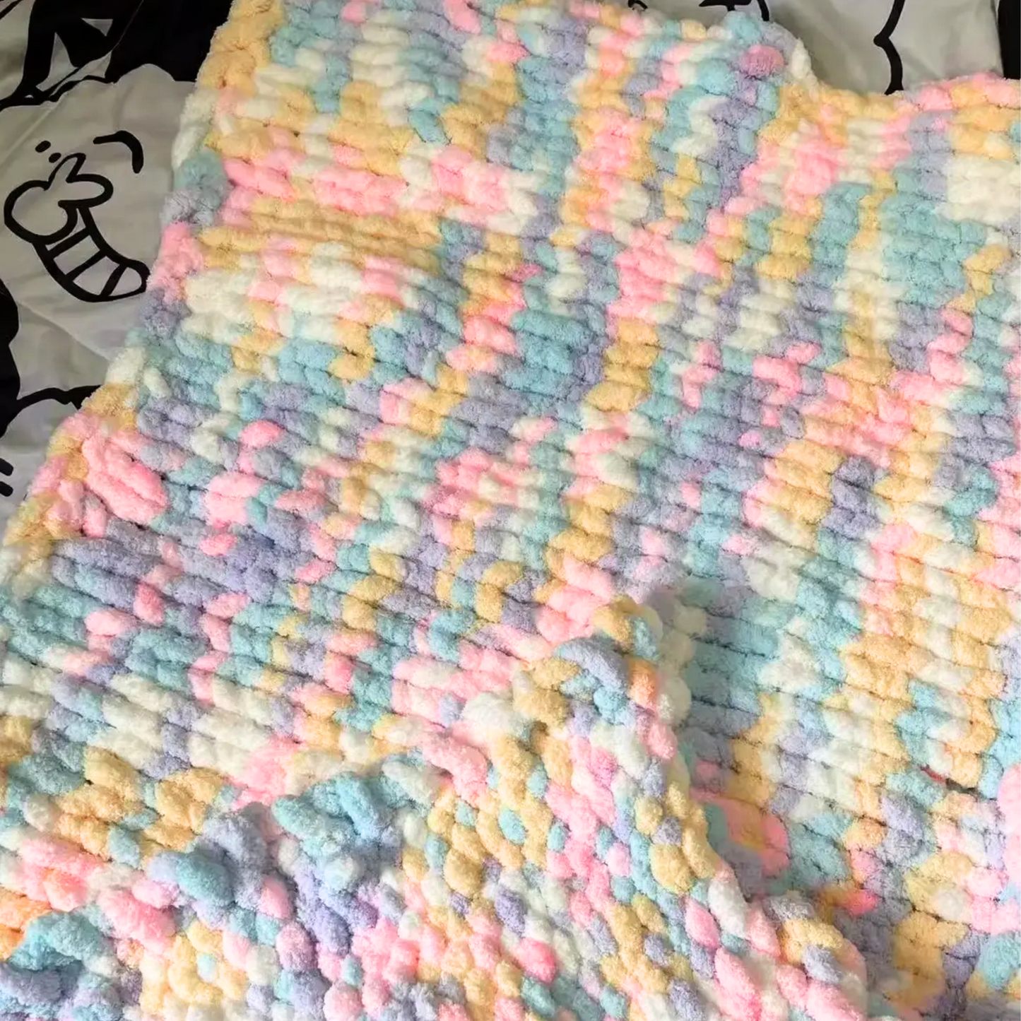 Cloudberry Whirl – Rainbow Blanket DIY Kit – Pastel Hues