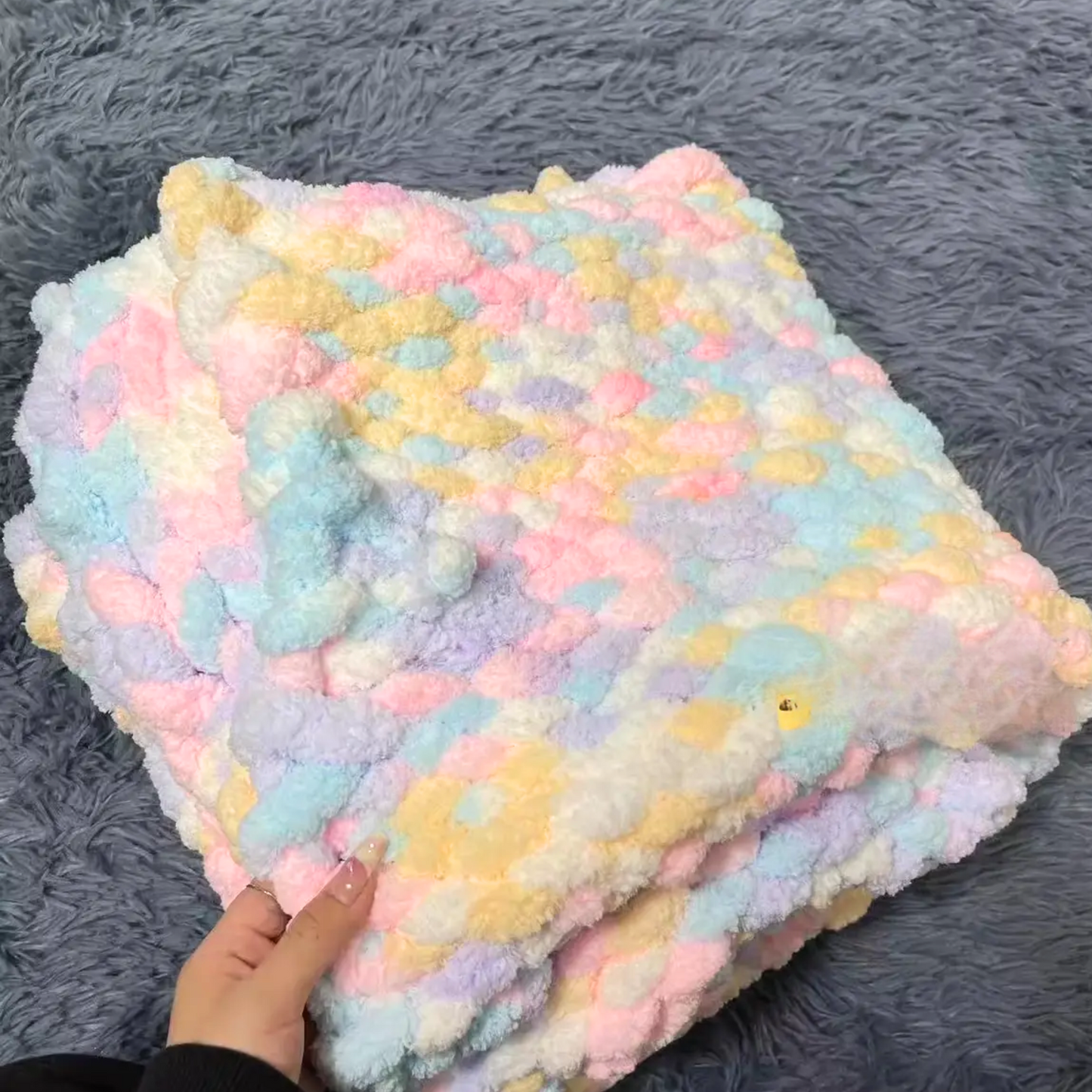 Cloudberry Whirl – Rainbow Blanket DIY Kit – Pastel Hues