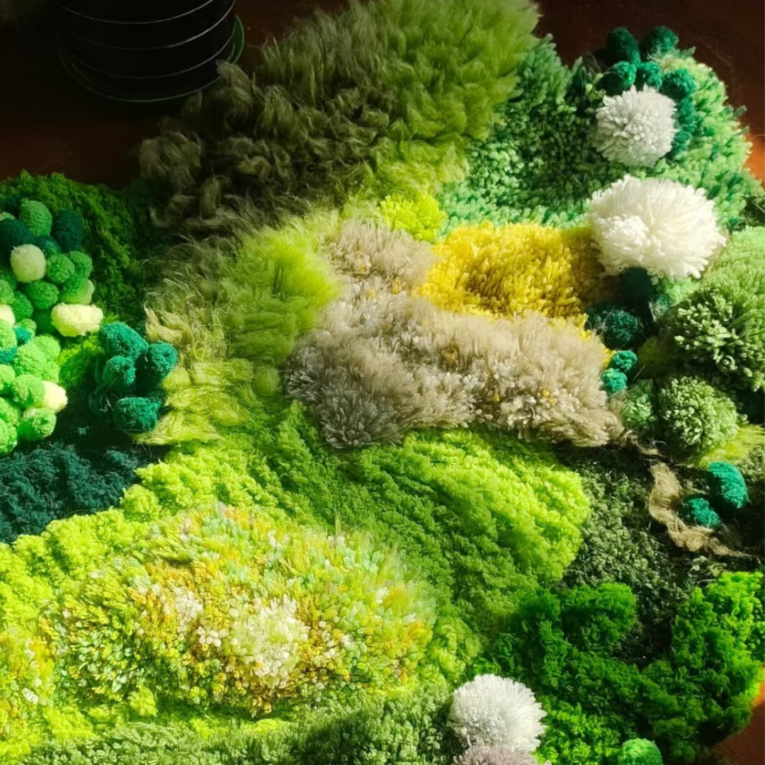Moss Rug Latch Hook DIY Kit - Forest