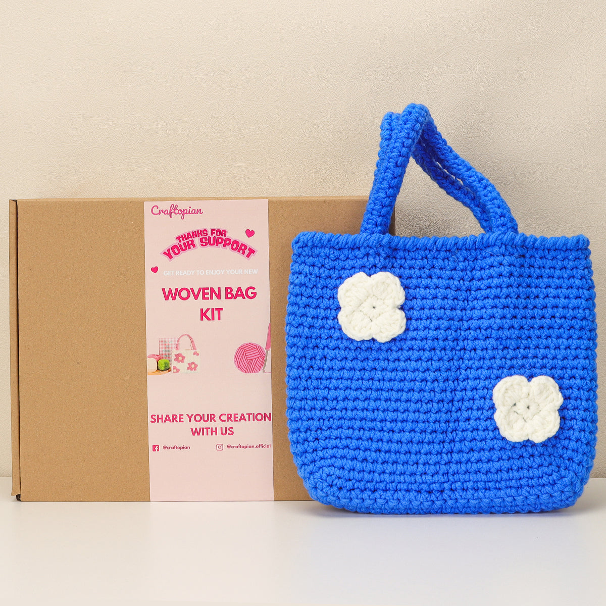 Twin Bloom - Woven Handbag DIY Kit - Sapphire