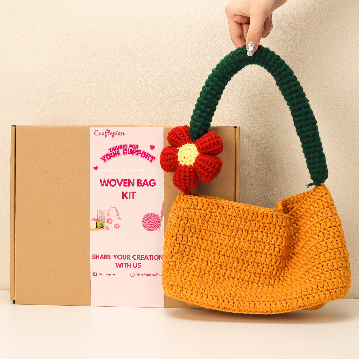 Wheat Field - Woven Handbag DIY Kit