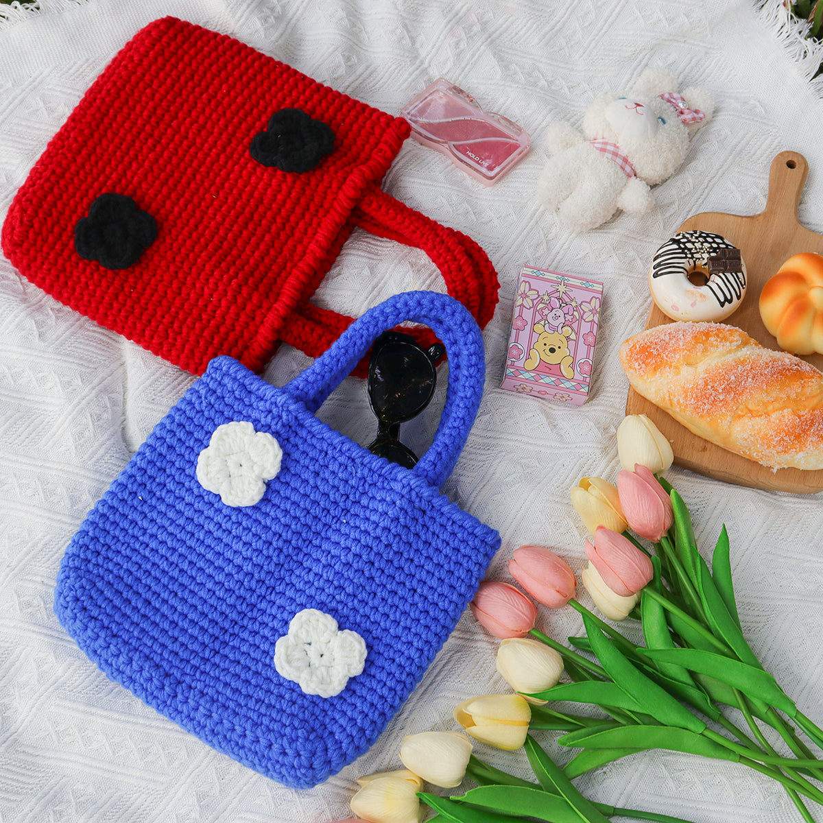 Twin Bloom - Woven Handbag DIY Kit - Sapphire