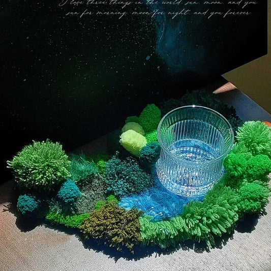 Moss Coaster Latch Hook DIY Kit | Forest