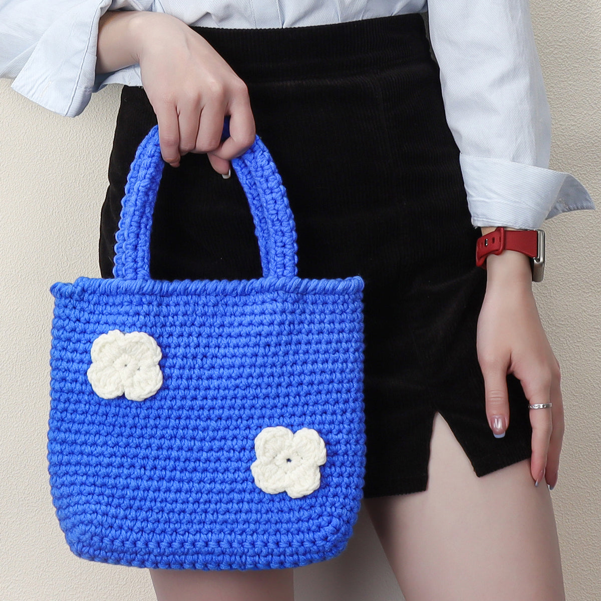 Twin Bloom - Woven Handbag DIY Kit - Sapphire