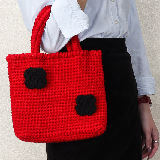 Twin Bloom - Woven Handbag DIY Kit - Red