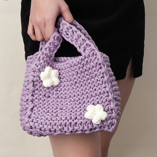 Ivory Petals - Woven Handbag DIY Kit - Lalic