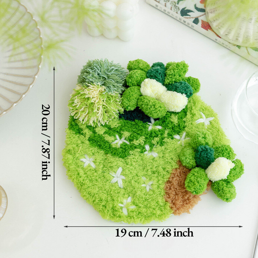 DIY Latch Hook Moss Coasters Kit | Moss Blossom