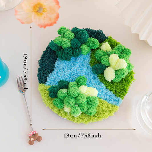 DIY Latch Hook Moss Coasters Kit | Lakeview Moss