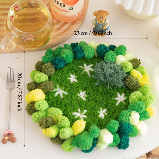 DIY Latch Hook Moss Coasters Kit | Daisy Grove